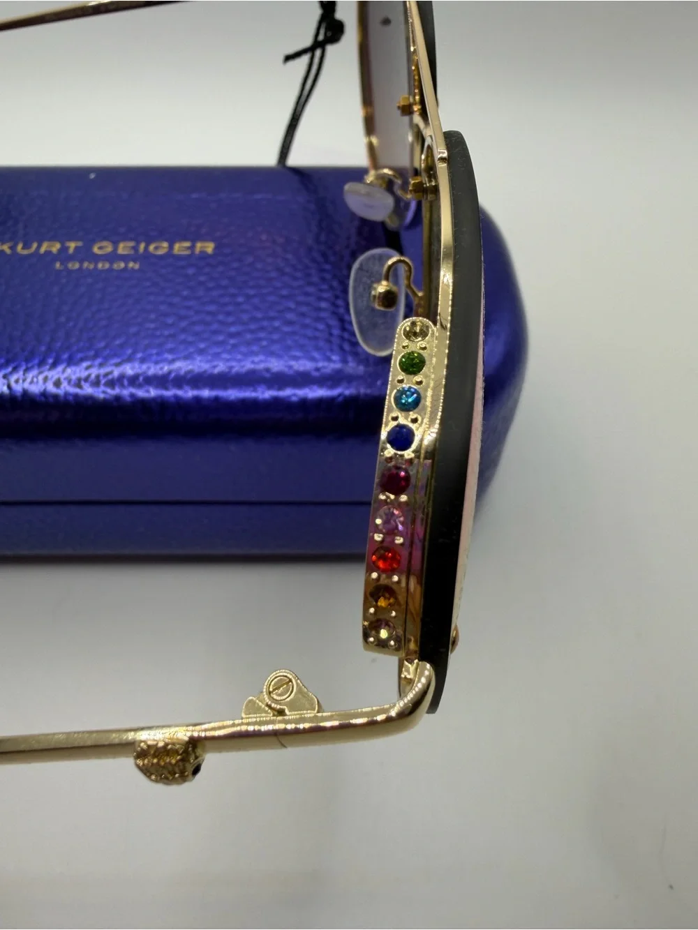 Kurt Geiger  Aviator Sunglasses with Jewels
